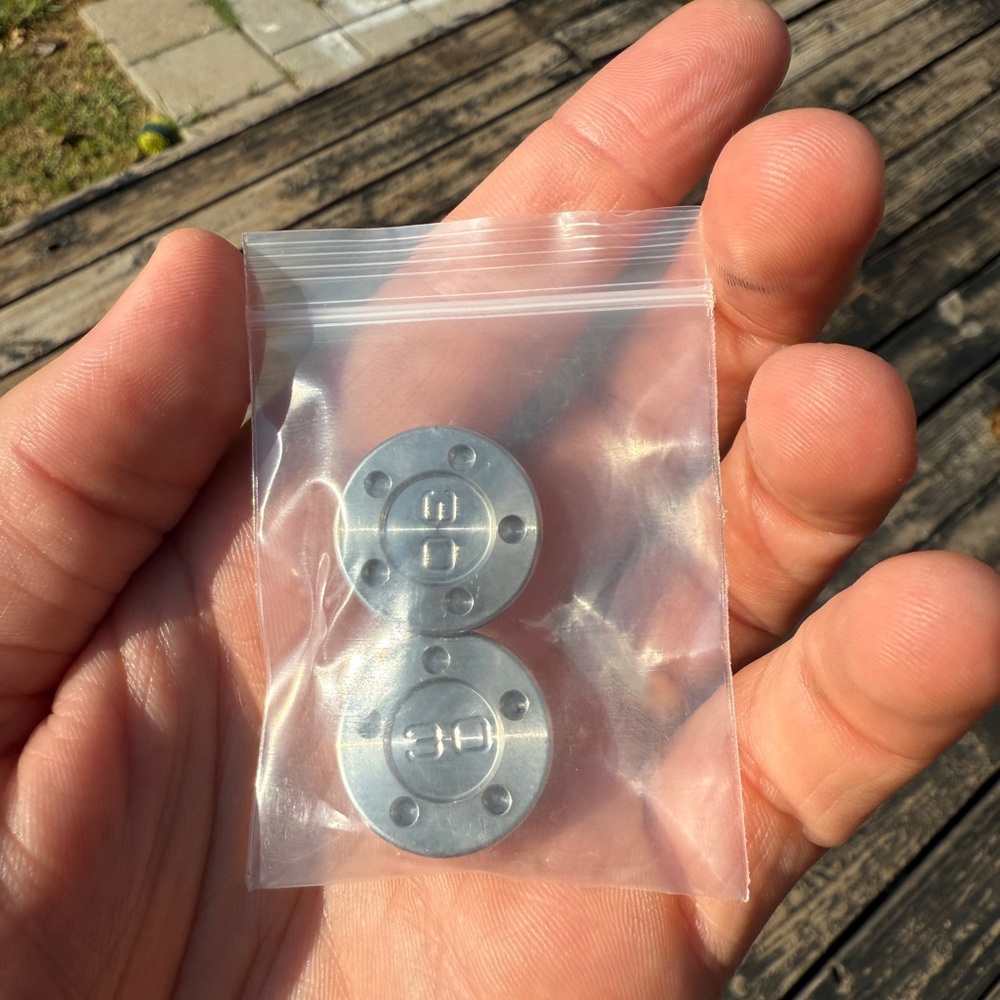 Silver 30g putter weights